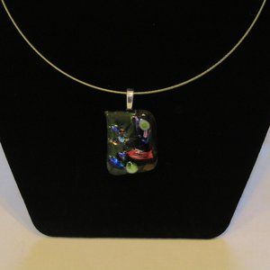 Dichroic Pendant Necklace